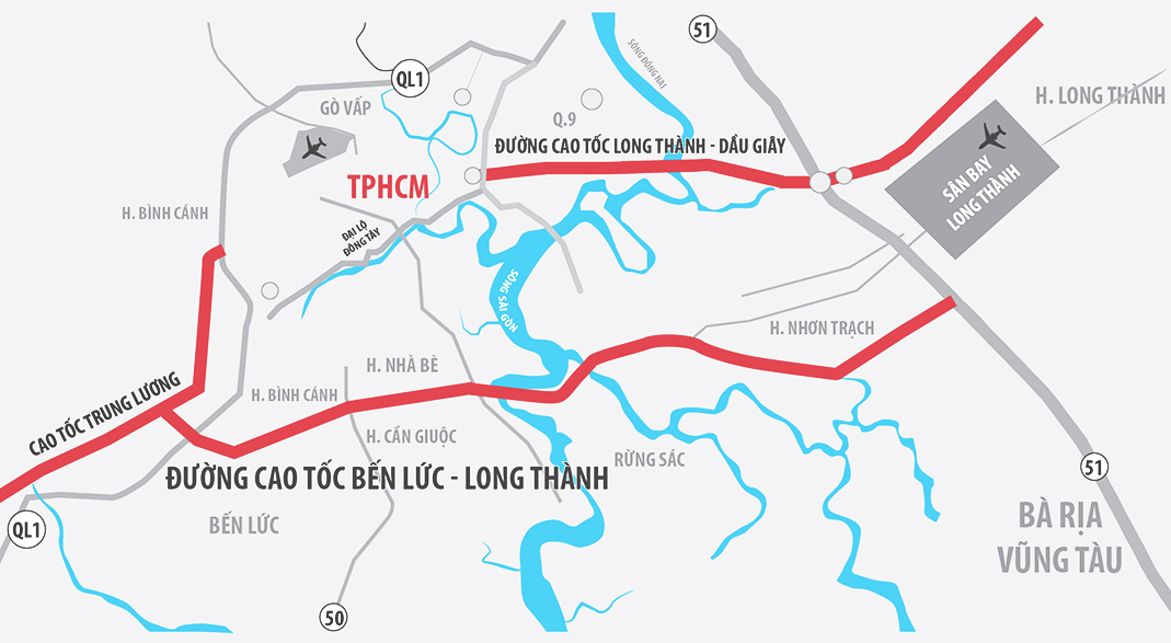 Dự kiến thi công cao tốc Bến Lức-Long Thành trở lại vào quí 3
