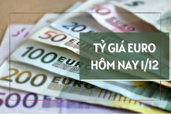 Tỷ giá euro hôm nay 1/12: Tăng giảm trái chiều tại các ngân hàng