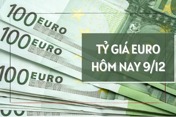 Tỷ giá euro hôm nay 9/12: Đa số ngân hàng điều chỉnh giảm tỷ giá