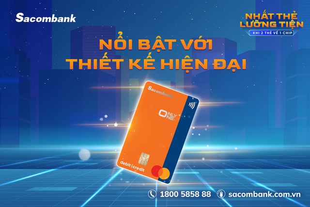 Vượt trội tính năng, tiện ích cùng thẻ tích hợp Sacombank Mastercard Only One