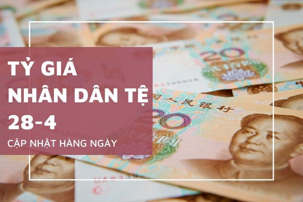 Tỷ giá nhân dân tệ ngày 28/4: Ghi nhận điều chỉnh không đồng nhất