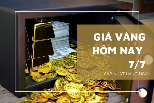Giá vàng hôm nay 7/7: Vàng SJC giảm nhẹ 50.000 đồng/lượng