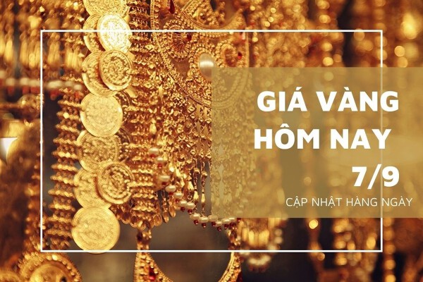 Giá vàng hôm nay 7/9: Ghi nhận giảm 50.000 đồng/lượng