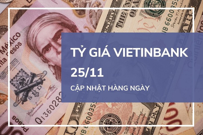 Tỷ giá VietinBank hôm nay 25/11: Euro giảm mạnh ngày cuối tuần