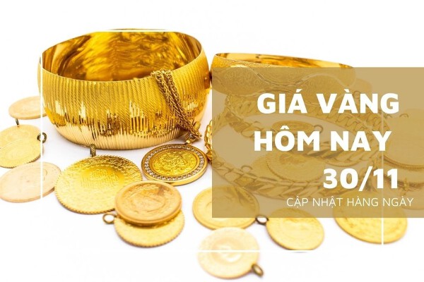 Giá vàng hôm nay 30/11: Vàng SJC giảm mạnh sau khi lập kỷ lục vào phiên sáng hôm trước