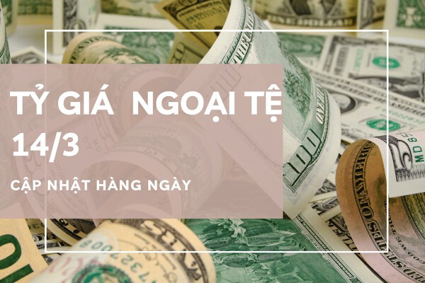 Tỷ giá ngoại tệ hôm nay 14/3: Yen Nhật, bảng Anh trái chiều
