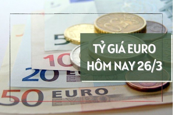 Tỷ giá euro hôm nay 26/3: Đồng loạt tăng tại các ngân hàng