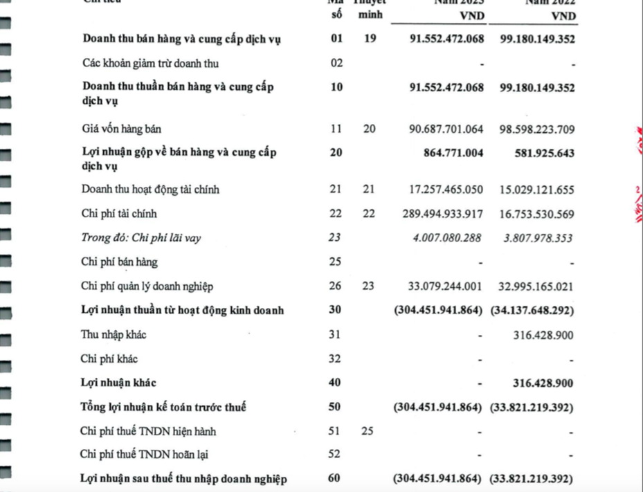 Đầu tư Sao Thái Dương (SJF) lỗ thêm hơn 267 tỷ đồng sau kiểm toán