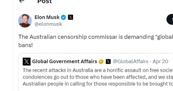 Australia tuyên chiến với Elon Musk vì không gỡ nội dung khủng bố