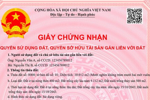 Sổ đỏ được điều chỉnh tên gọi từ 2025