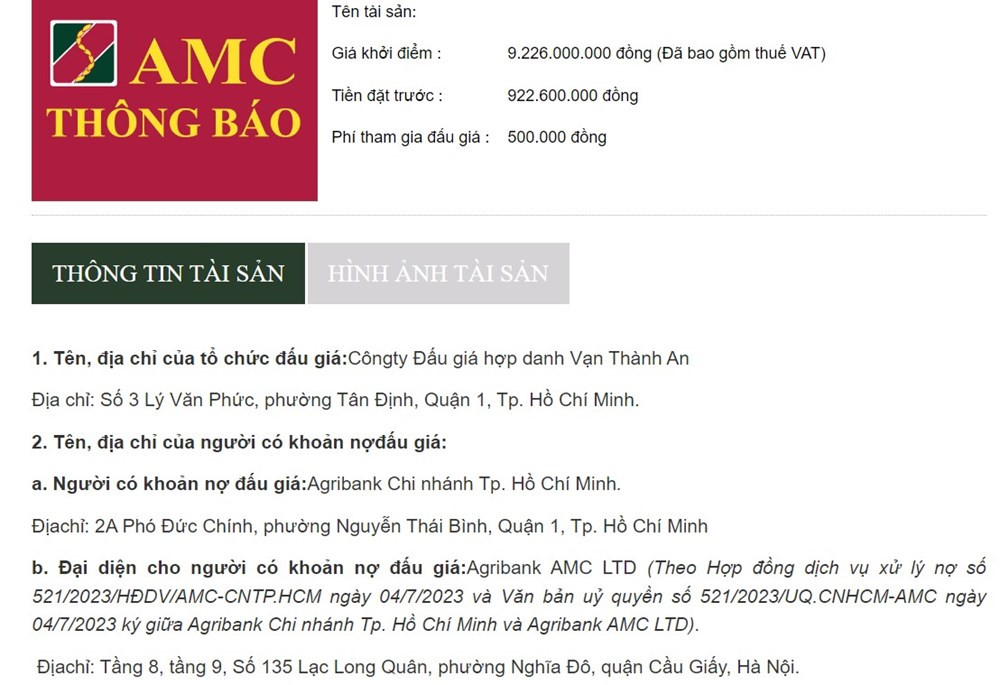 Vàng đang nóng, Agribank rao bán khoản nợ gần 2.200 chỉ vàng SJC