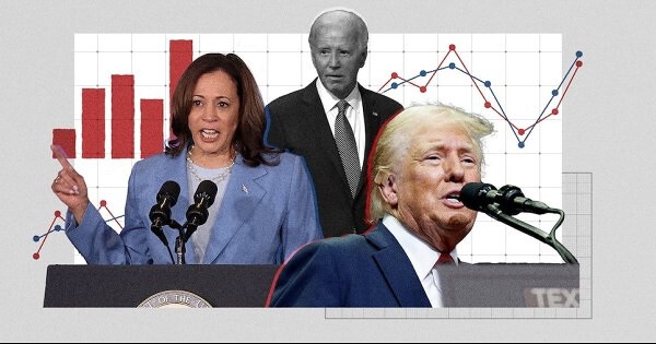 Bà Harris dẫn trước ông Trump trong cuộc thăm dò toàn quốc mới nhất