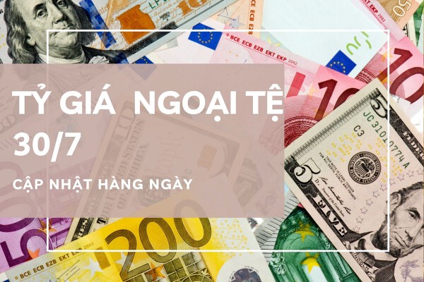 Tỷ giá ngoại tệ giảm trở lại trong phiên ngày 30/7