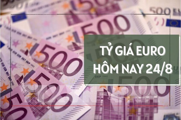 Tỷ giá euro tăng, giảm không đồng nhất trong phiên cuối tuần ngày 24/8