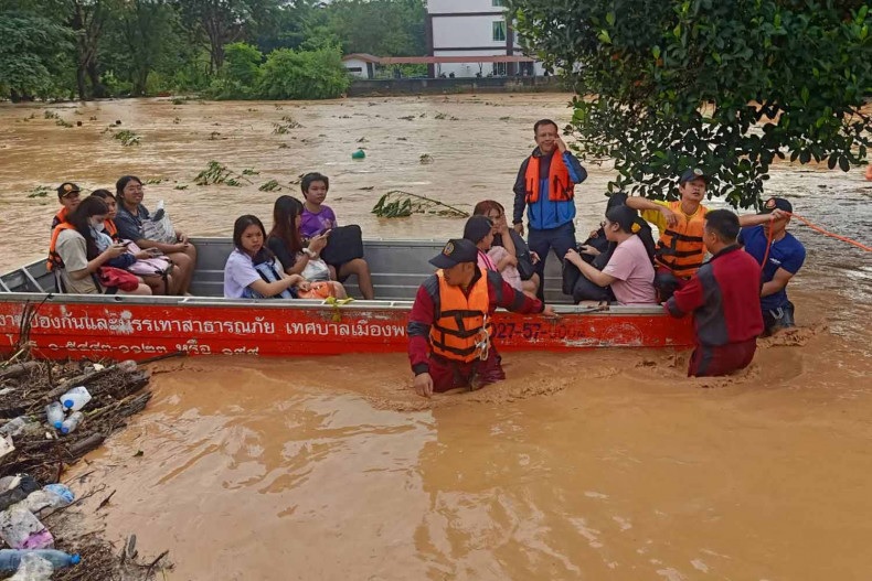 Nước sông Mê Kông dâng cao, Thái Lan ngập lụt nghiêm trọng