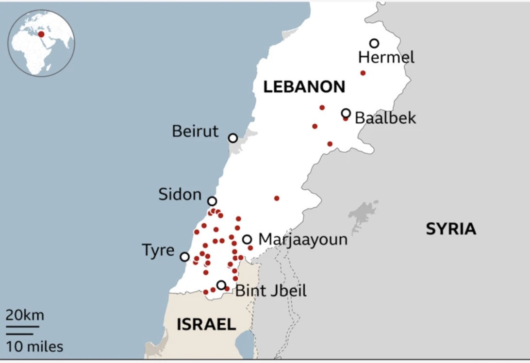 Israel tấn công trên diện rộng ở Lebanon, gửi 80.000 cảnh báo qua điện thoại