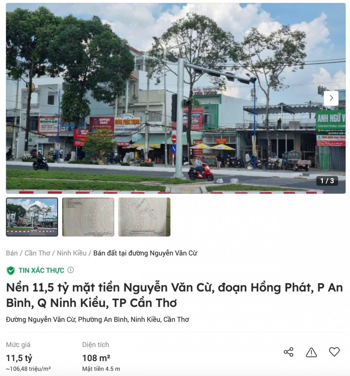 Sacombank (STB) rao bán lô đất hơn 1.000m2 với giá siêu hời