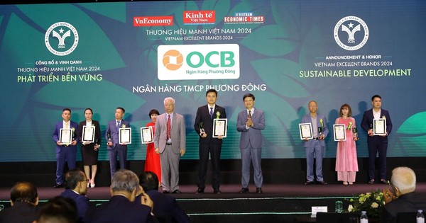 OCB đạt Thương hiệu mạnh Việt Nam năm 2024, năm thứ 5 liên tiếp