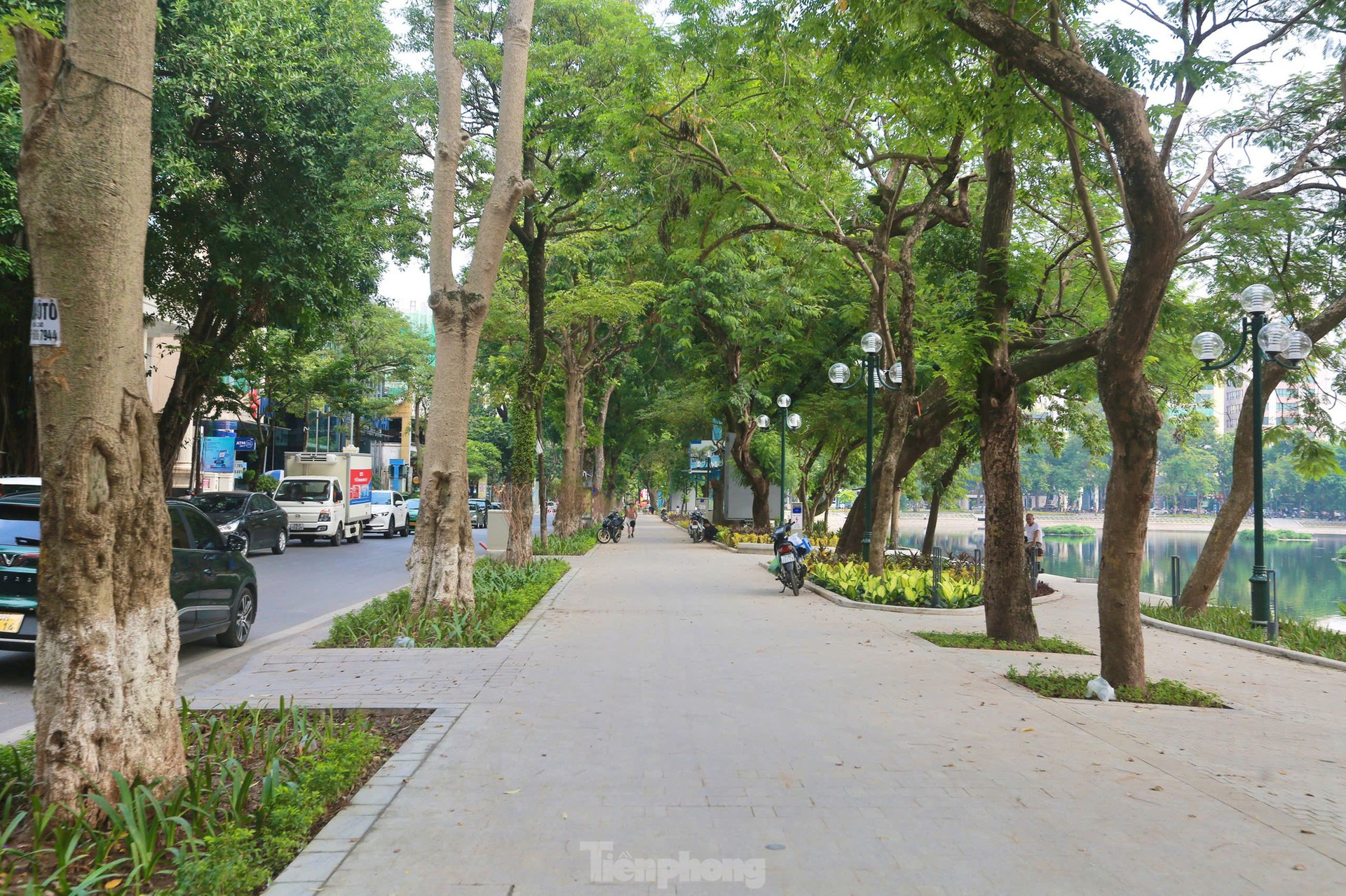 Toàn cảnh hồ Thiền Quang với 4 không gian mở sắp hoàn thiện