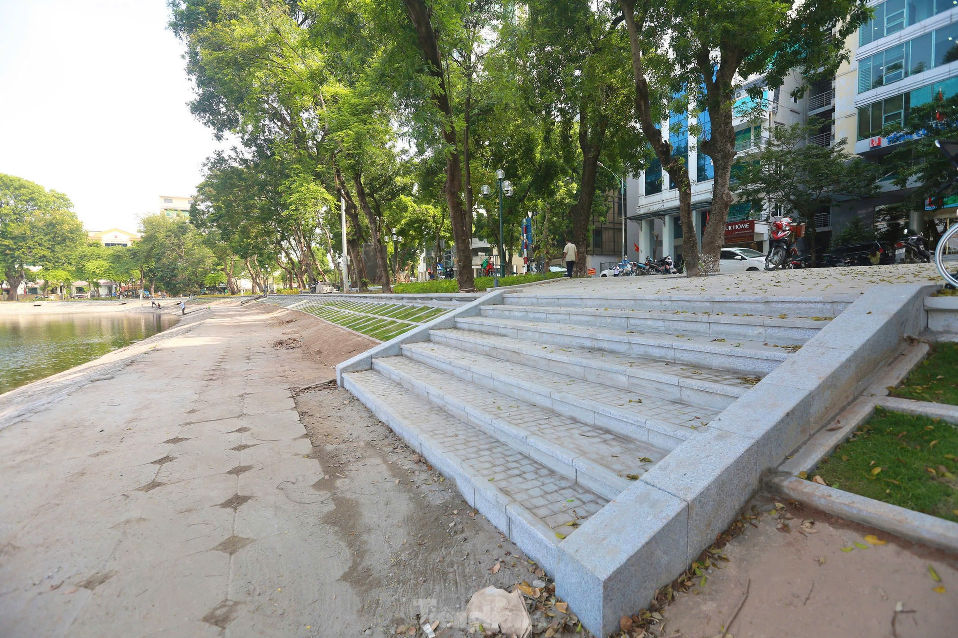 Toàn cảnh hồ Thiền Quang với 4 không gian mở sắp hoàn thiện