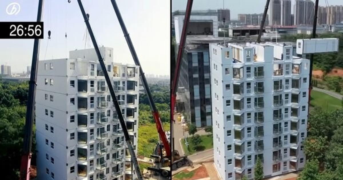 Huy động công nghệ cao, láng giềng Việt Nam xây thành công tòa chung cư 10 tầng chỉ trong 29 tiếng, đạt bước tiến không tưởng cho ngành kỹ thuật - xây dựng