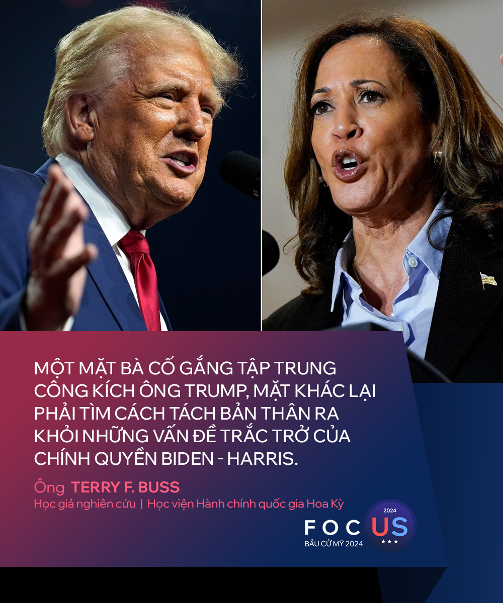 Bà Harris sai lầm khi tự biến ông Trump thành tâm điểm tranh cử, đảng Dân chủ rơi vào hỗn loạn hậu thất bại