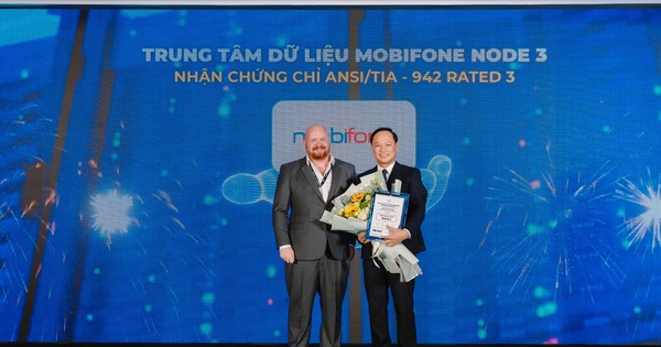 Trung tâm dữ liệu MobiFone Node 3 vinh dự nhận chứng chỉ ANSI/TIA-942 Rated 3