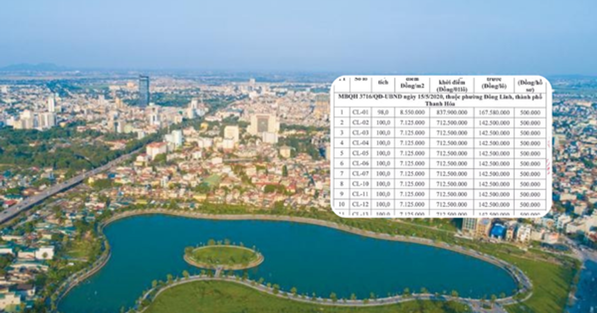Tỉnh đông dân nhất Việt Nam sắp đấu giá 11 lô đất, khởi điểm từ 7,12 triệu đồng/m2