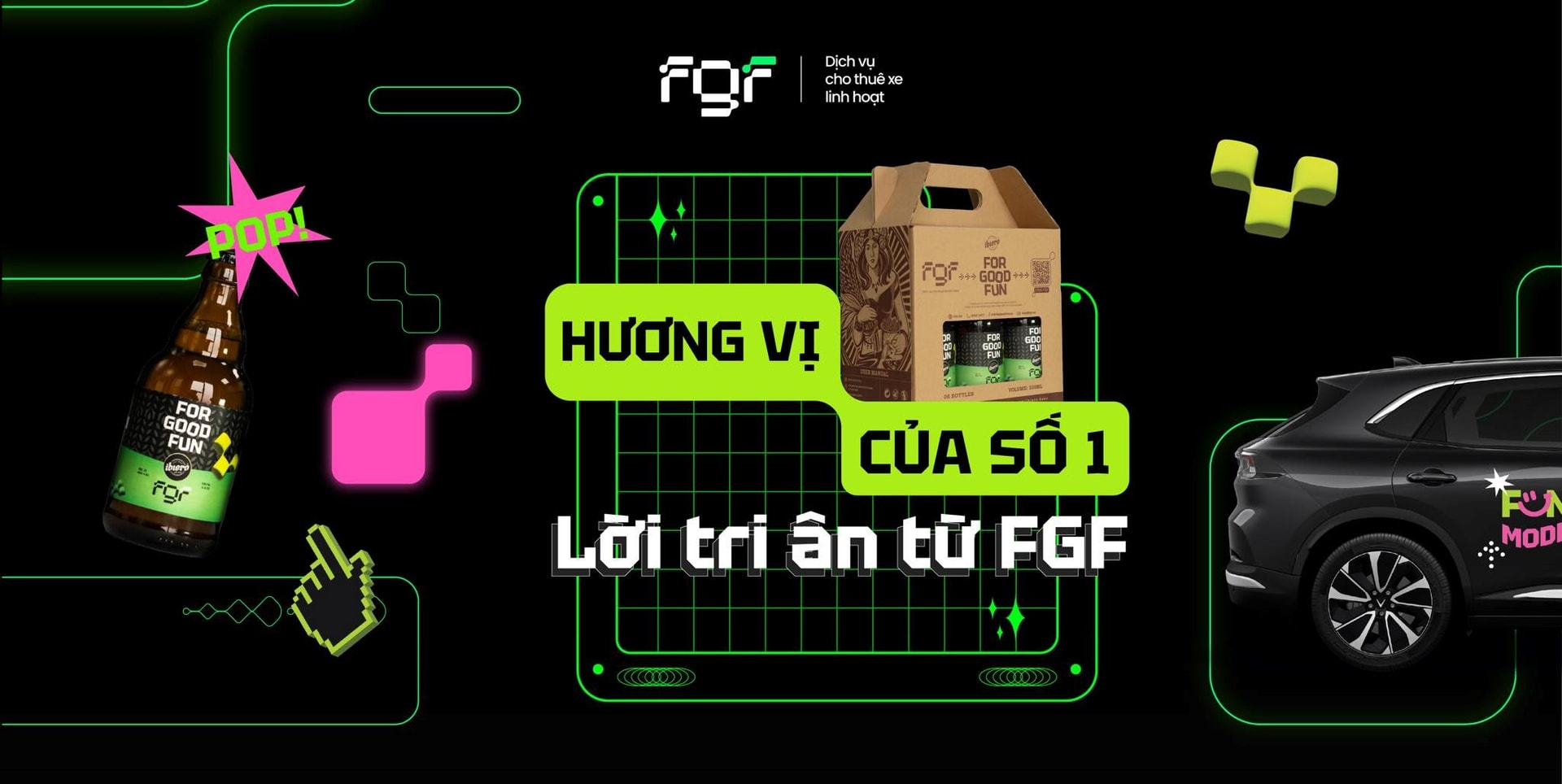Công ty do con trai ông Phạm Nhật Vượng làm CEO trở thành đơn vị cho thuê xe lớn nhất Việt Nam sau 4 tháng thành lập, ra mắt một dòng bia để tặng khách