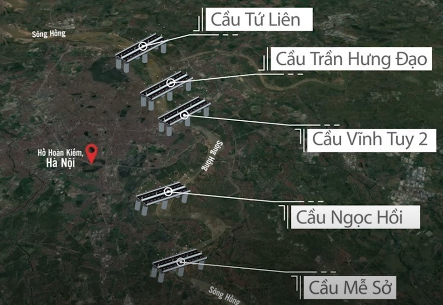 Vài tháng nữa, 3 cầu vượt sông Hồng hàng chục nghìn tỷ khởi công, những siêu đô thị nào được hưởng lợi?