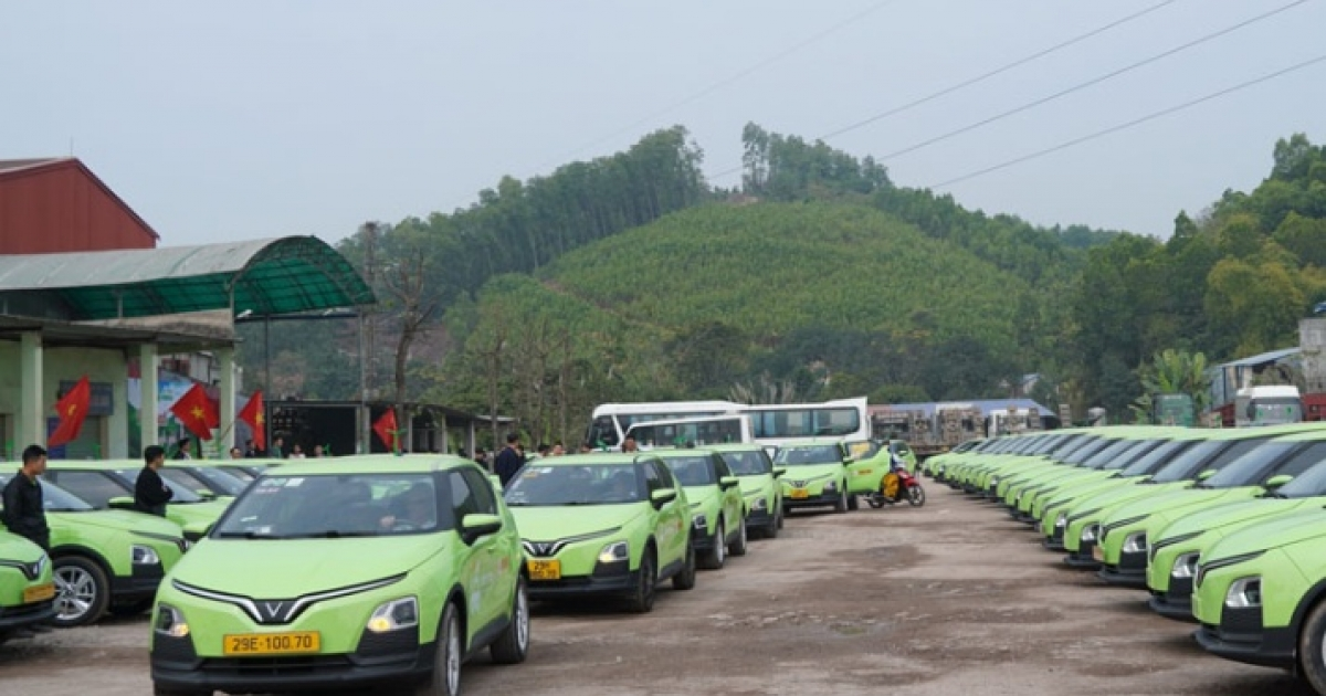 Chốt đơn 3.279 xe điện VinFast, hãng taxi Hà Nội nhanh chóng mở rộng địa bàn hoạt động