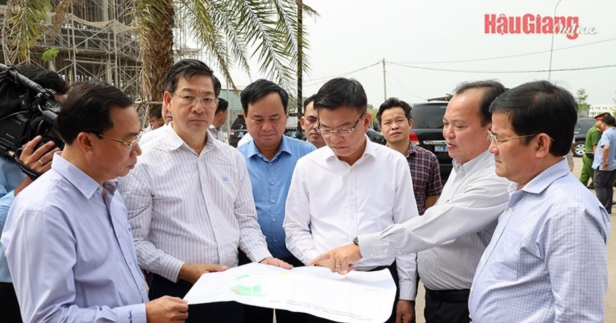 Phó Thủ tướng kiểm tra dự án hơn 5.600 tỷ đồng của DIC Corp tại Hậu Giang