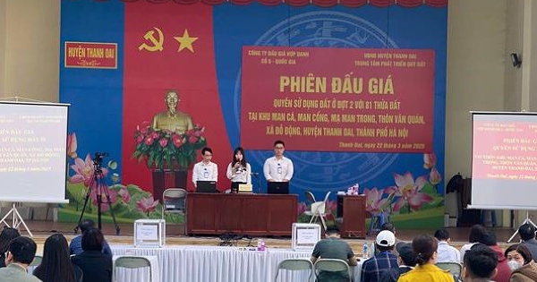 Quý I/2025: Huyện Thanh Oai ước thu khoảng 1.384 tỷ đồng từ đấu giá đất